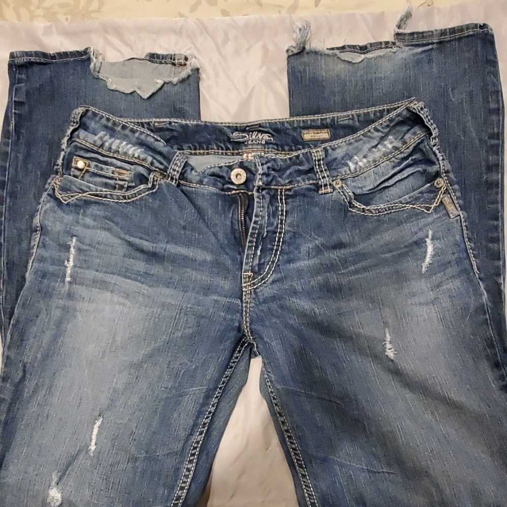 Silver suki mid rise bootcut 34x34